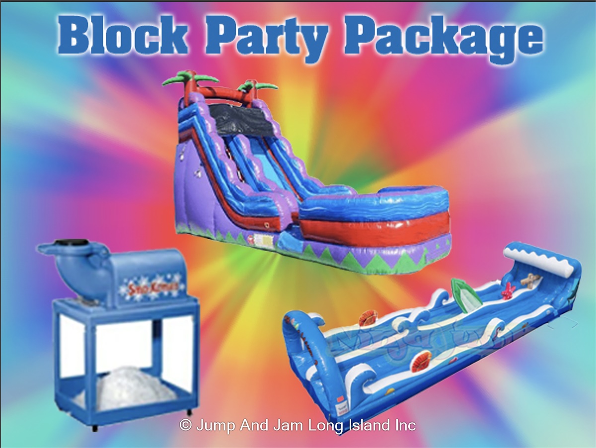 Block Party Package 5 Bounce House Rental, Inflatable Rental