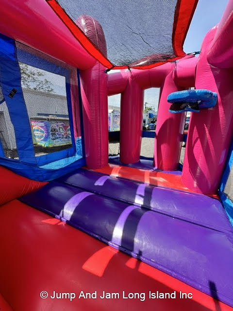 CO Backyard Combo Pink/Purple Bounce House Rental