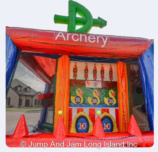 Int 6 sided Sports booth Bounce House Rental, Inflatable Rental